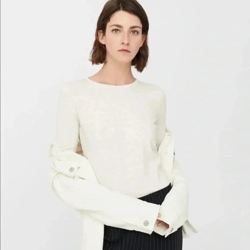 Mango top with metallic polka dots  XS